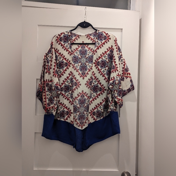 Zara Paisley Print Kimono Jacket Cardigan/CoverUp - Picture 4 of 10